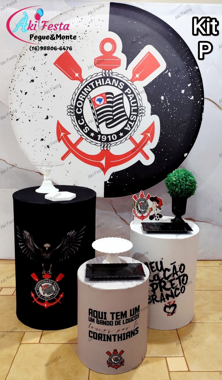 Kit P Bronze Corinthians  - Aki Festa Pegue &Monte 