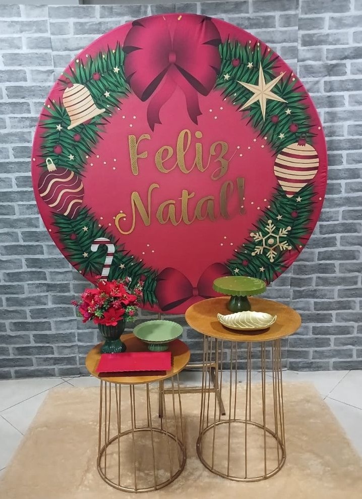Feliz Natal Vermelho - Mesas - MadriPegueMonte