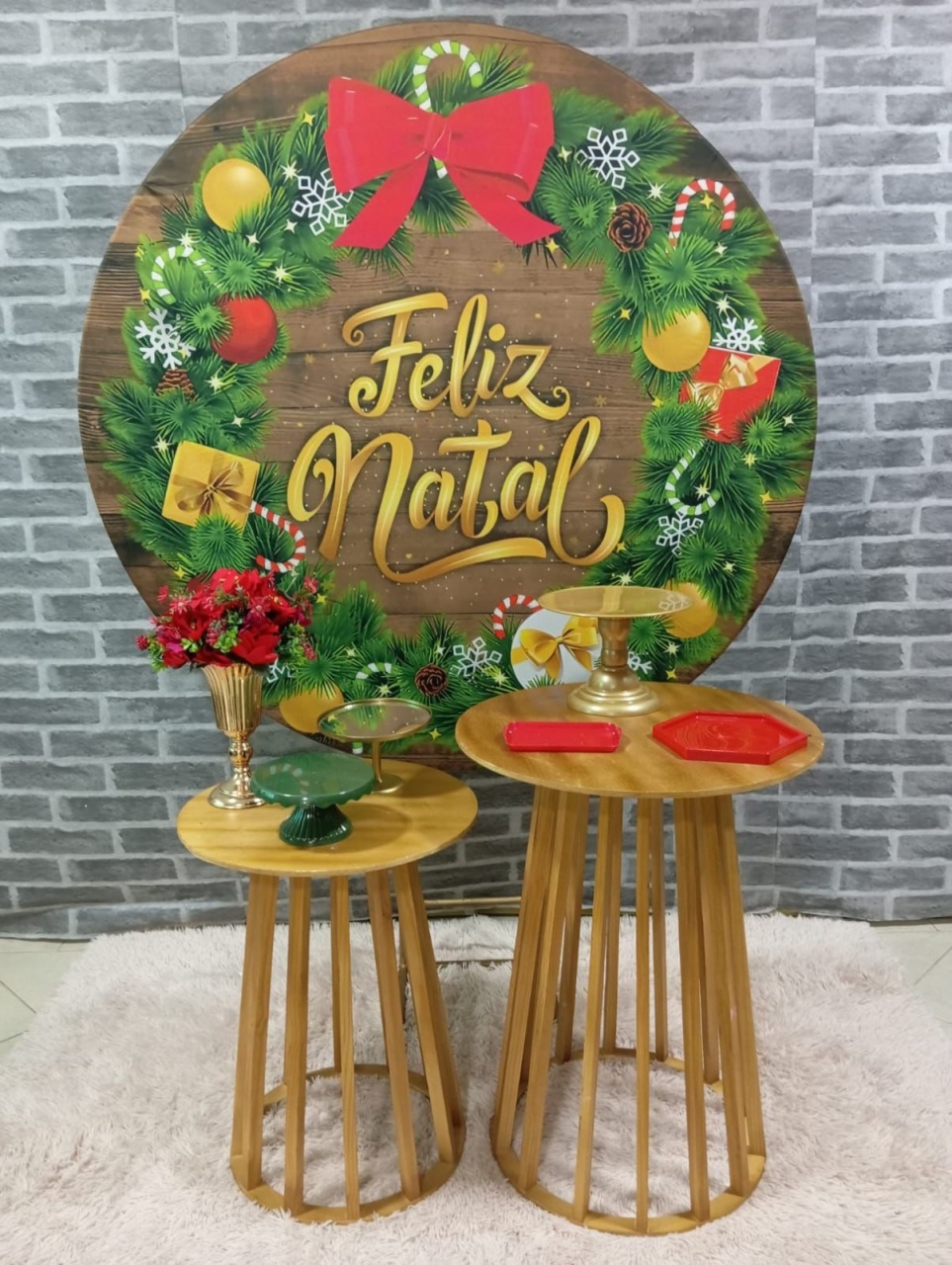 Feliz Natal Verde - Mesas - MadriPegueMonte
