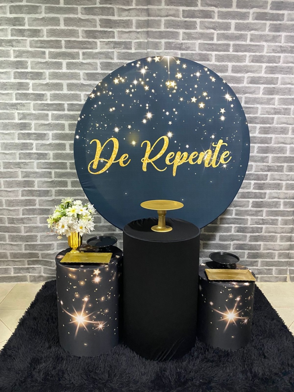 de Repente Preto Glitter - MadriPegueMonte