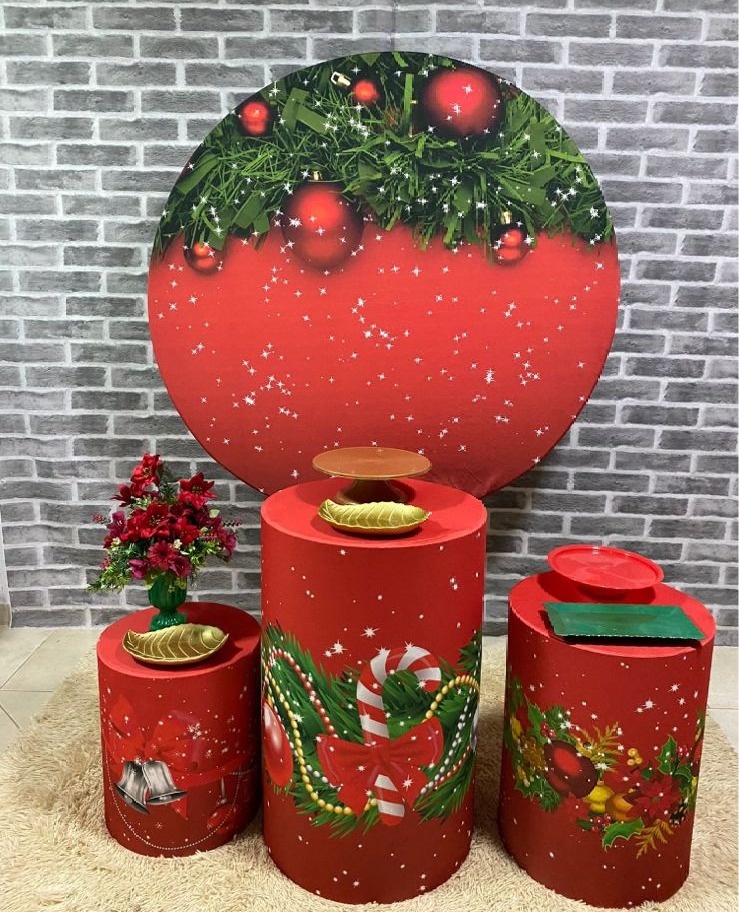 Natal Vermelho Glitter - MadriPegueMonte