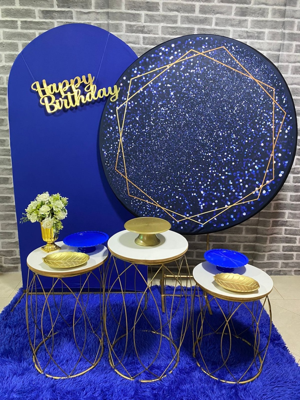 Glitter Azul+Romano+Mesas Oval - MadriPegueMonte