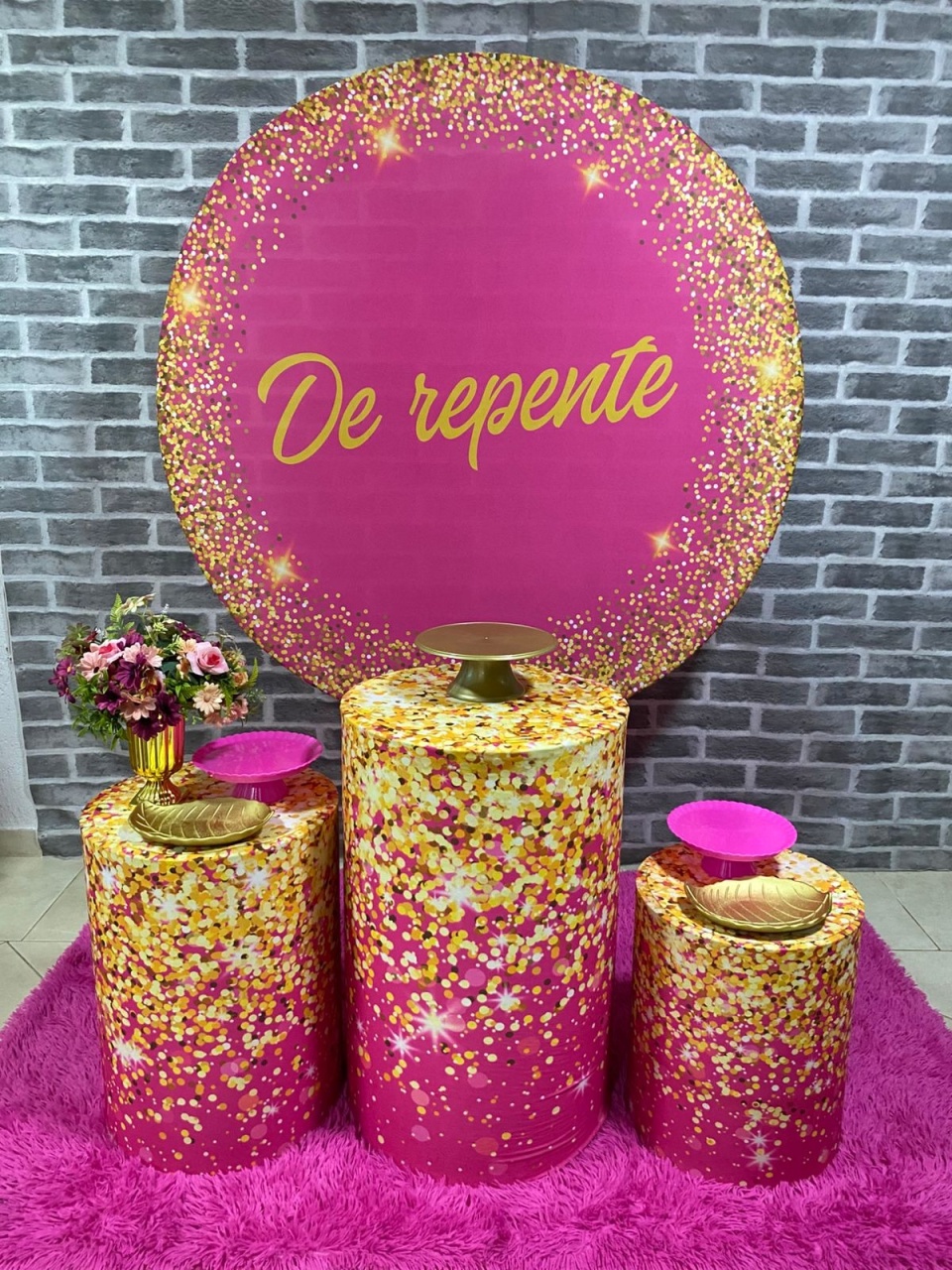 de Repente Rosa Glitter - MadriPegueMonte
