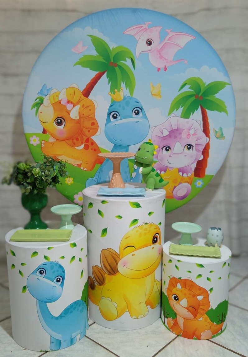 Kit Dino Baby Trio de Cilindros  - Mariah locação