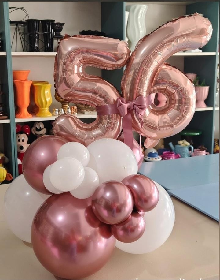Arranjo de Balao Com Numero 40 Cm - Mariah locação