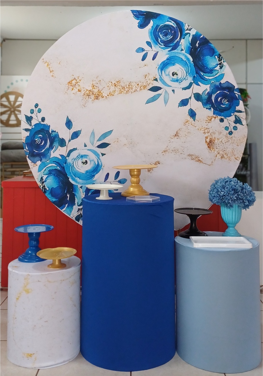 Kit Econômico Floral Azul - Mariah locação
