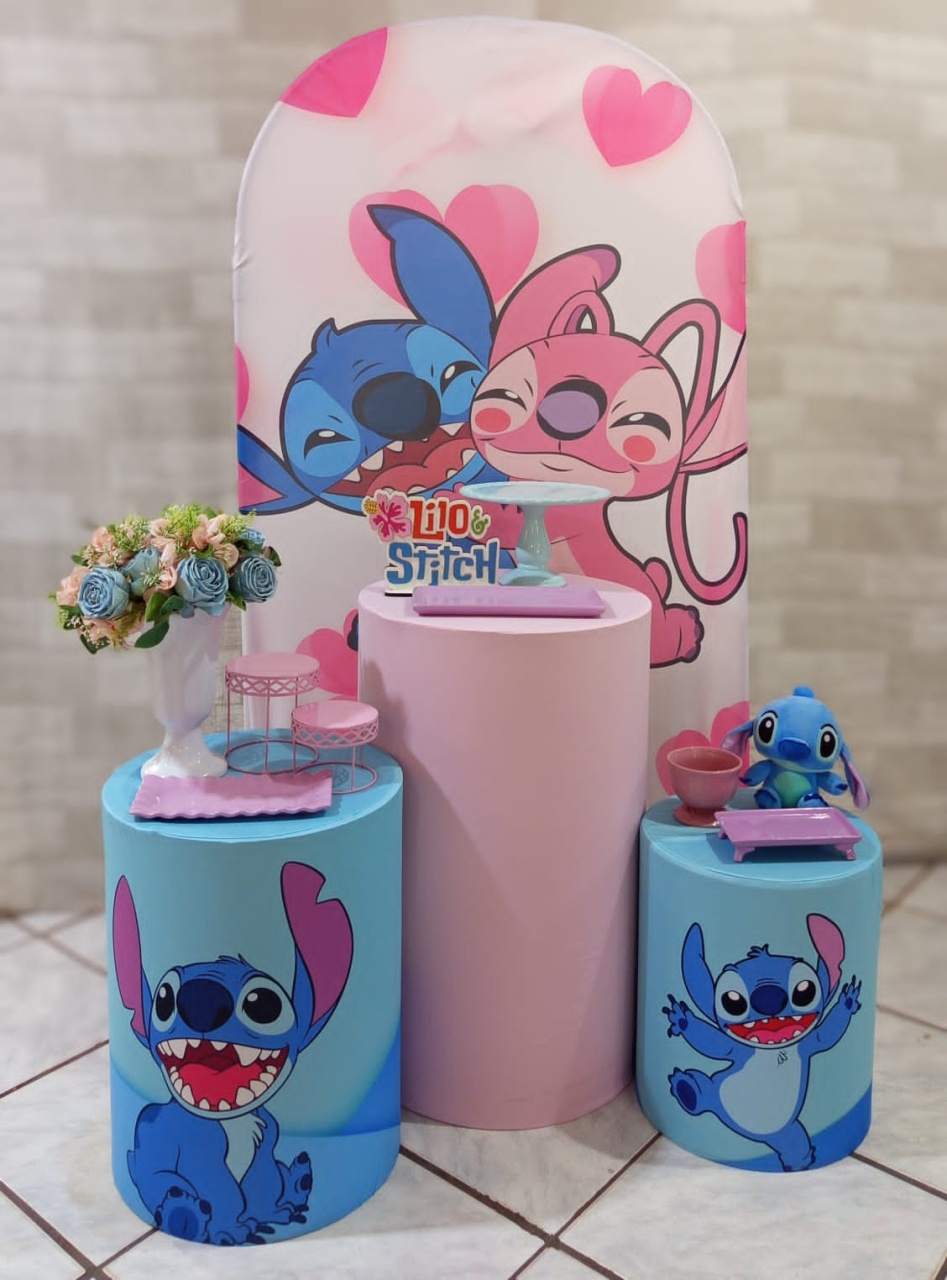 Kit Stitch E Angel  Romano Cilindro - Mariah locação