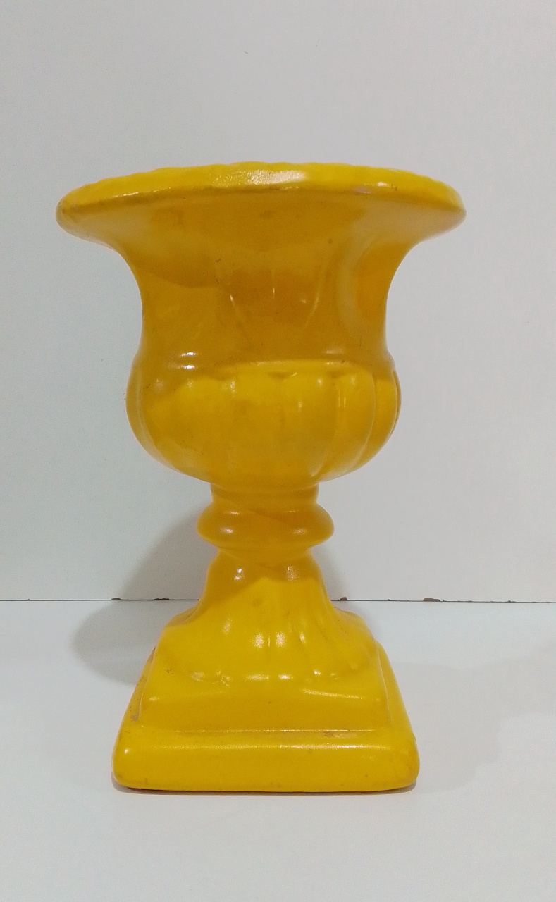 Vaso Amarelo Médio  - Mariah locação