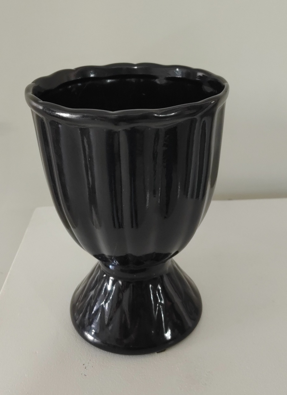 Vaso Preto Cerâmica  - Mariah locação