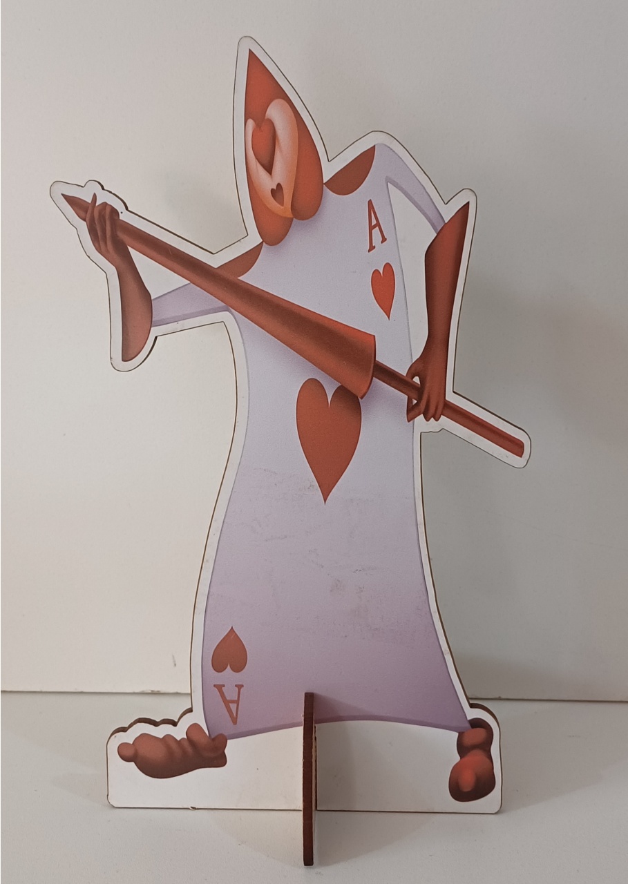 Display de Mesa Simples Soldado Cartas Alice Pais das Maravilhas 2 - Mariah locação