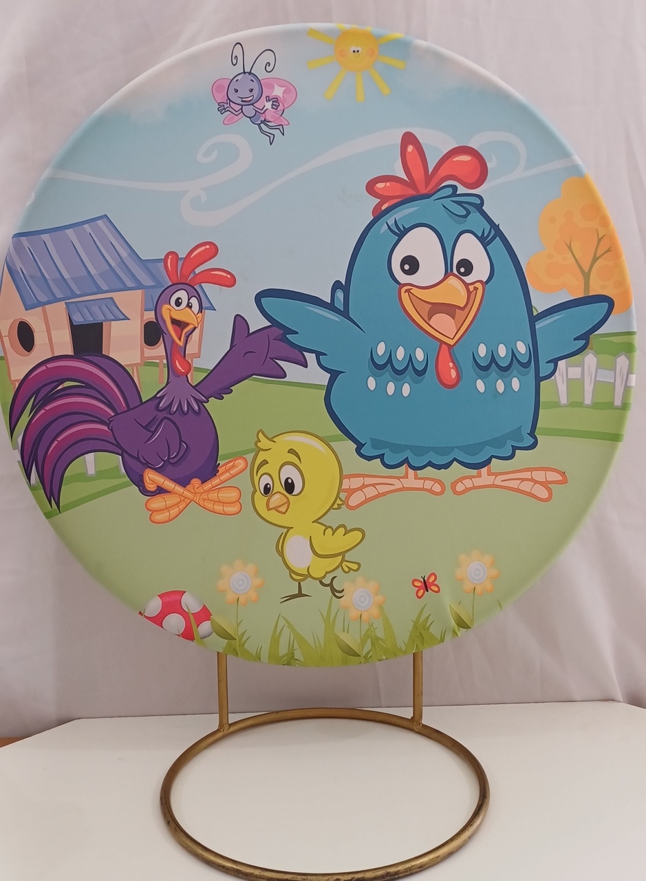 Tecido Galinha Pintadinha 50X50          - Mariah locação