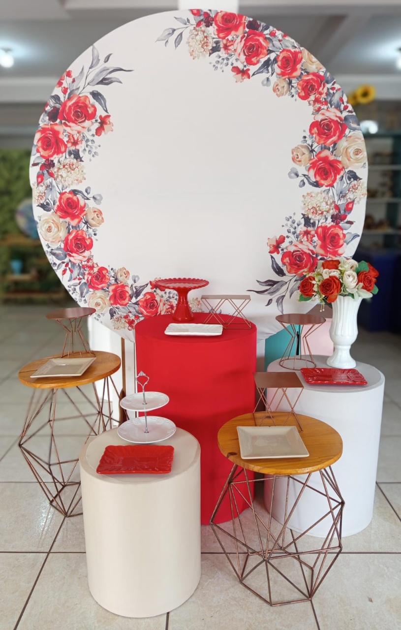 Floral Vermelho  - Mariah locação