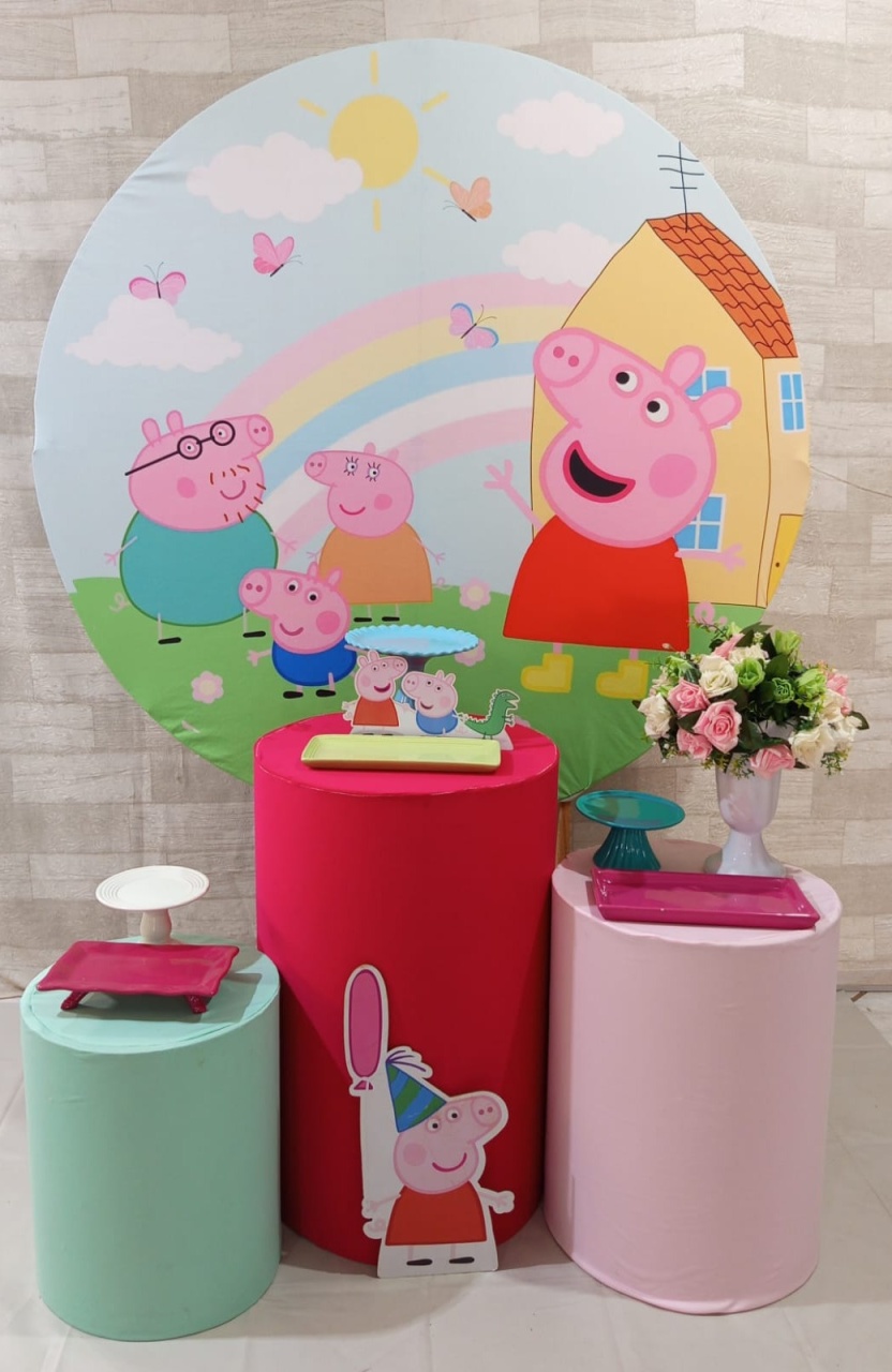 Kit Pepa Pig Trio de Cilindros  - Mariah locação
