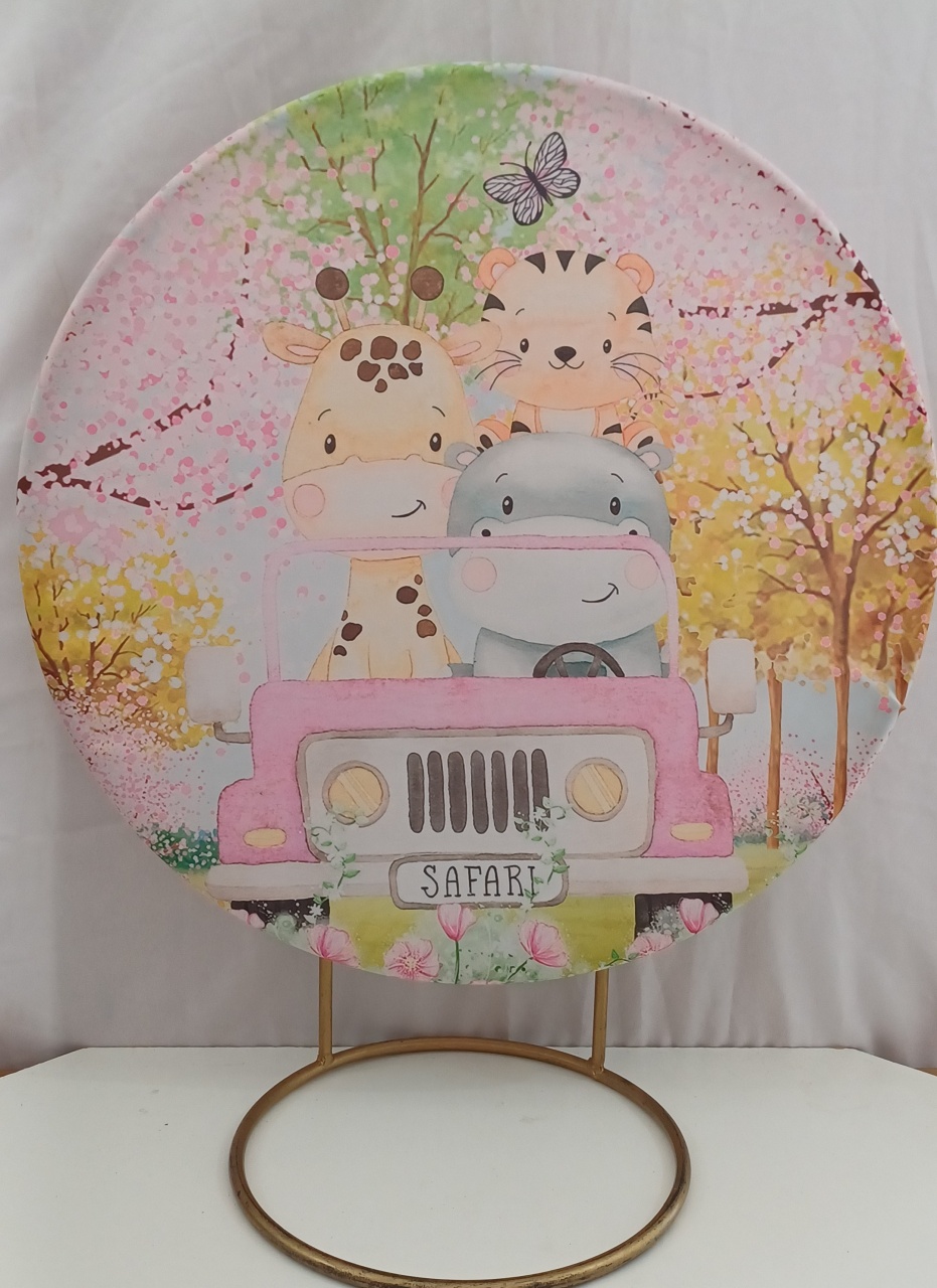 Tecido Safari Menina 50X50   - Mariah locação
