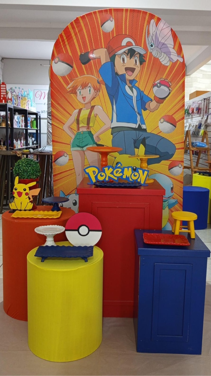 Kit Pokemon Romano Temático 2 - Mariah locação