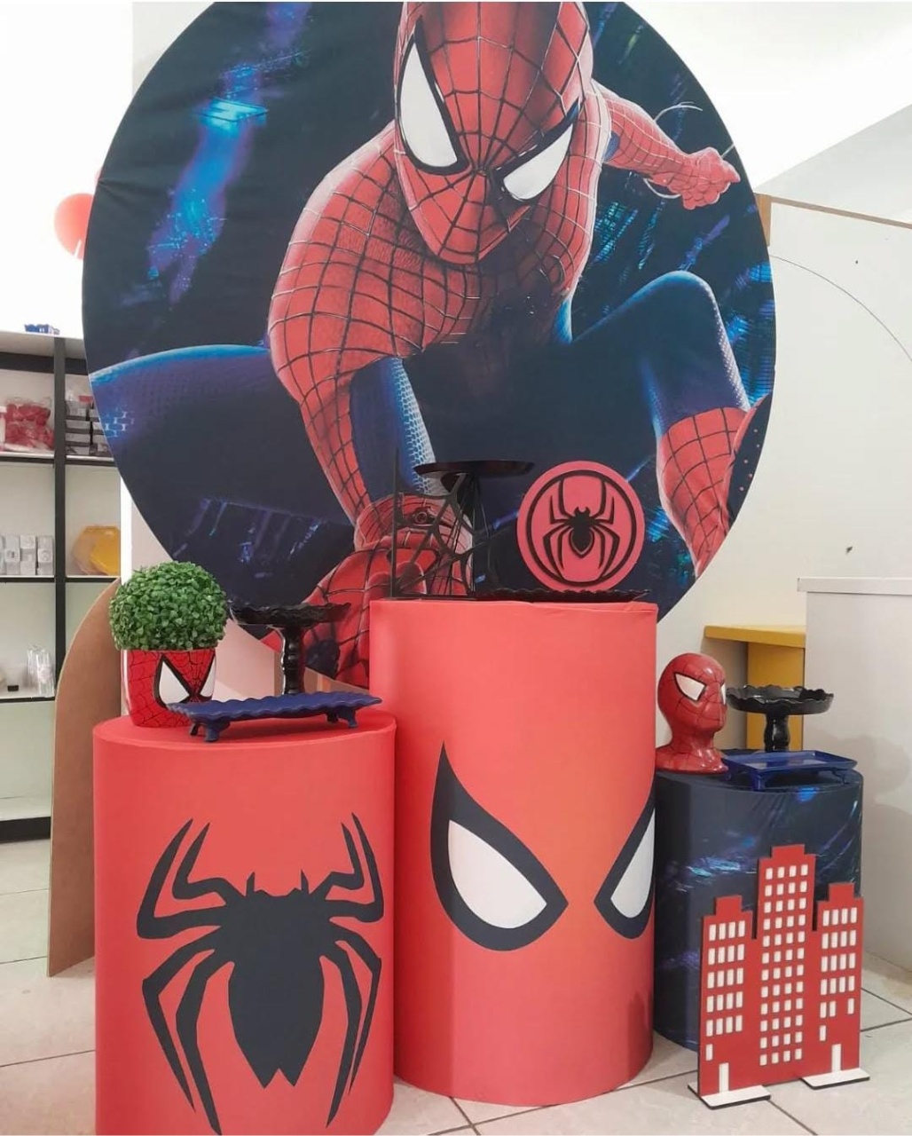 Homem Aranha Kit Cilindros 2 - Mariah locação