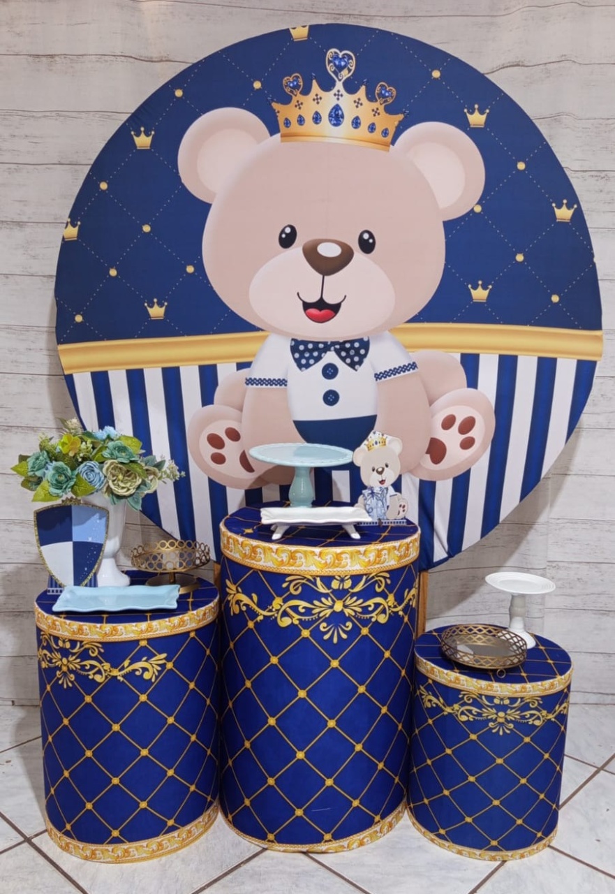 Kit Cha de Bebe Ursinho Principe  - Mariah locação