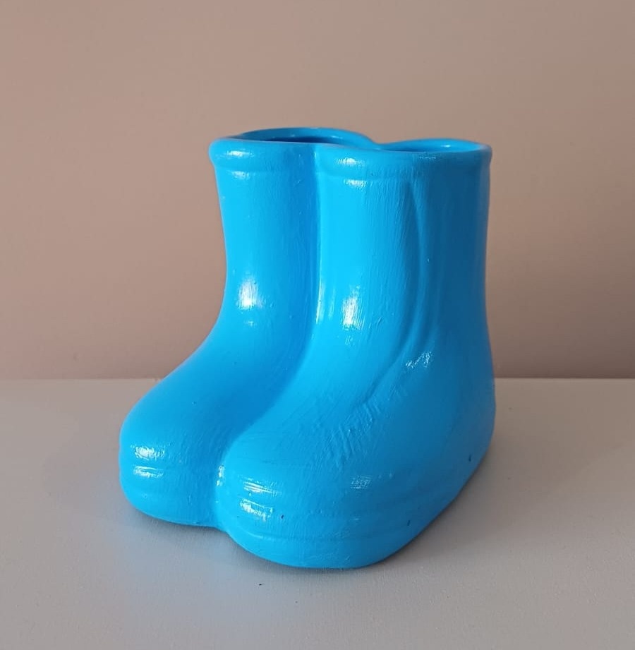 Botinha Azul Ceramica - Mariah locação
