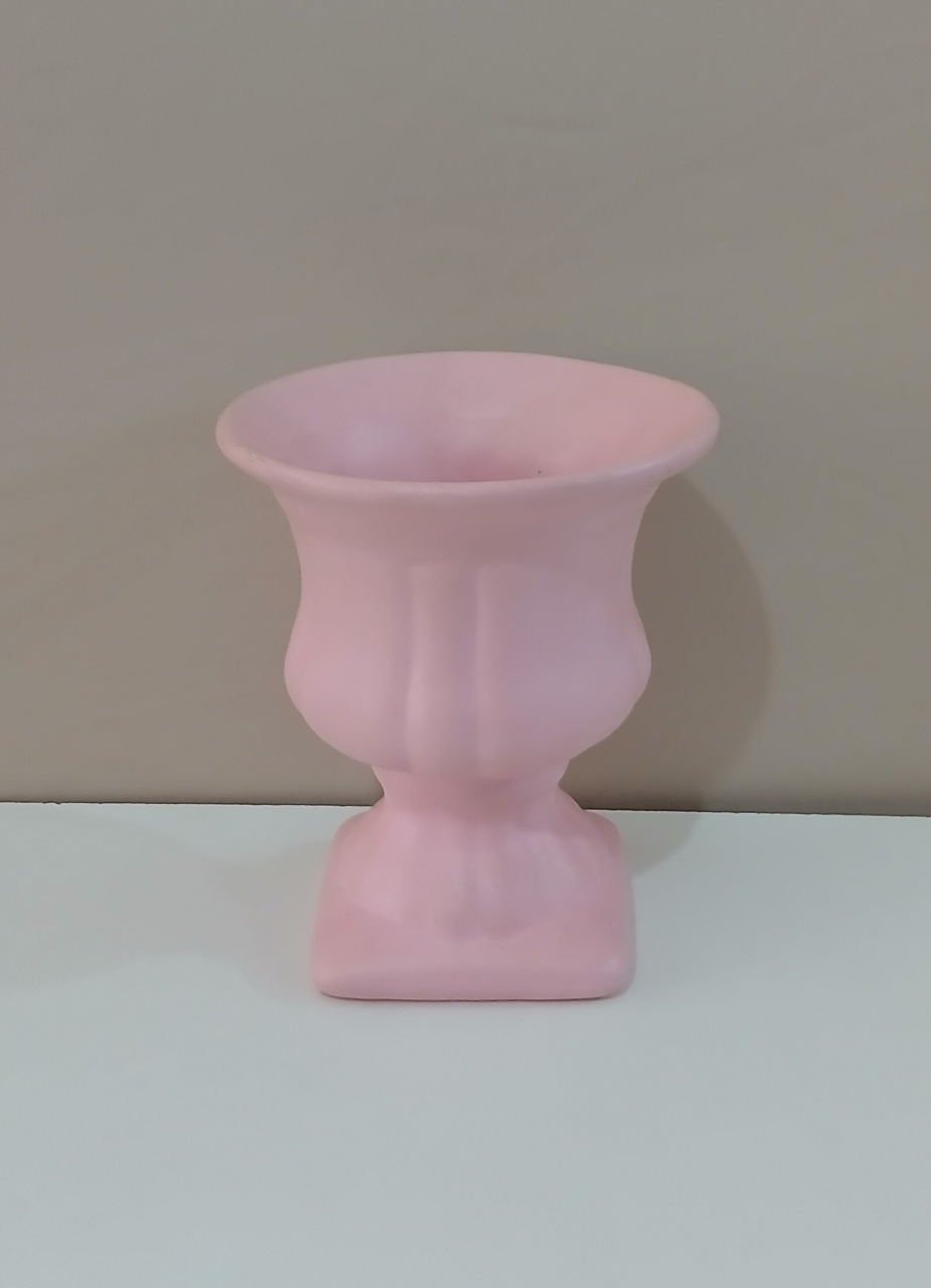 Vaso Rosa Baixo Fosco - Mariah locação