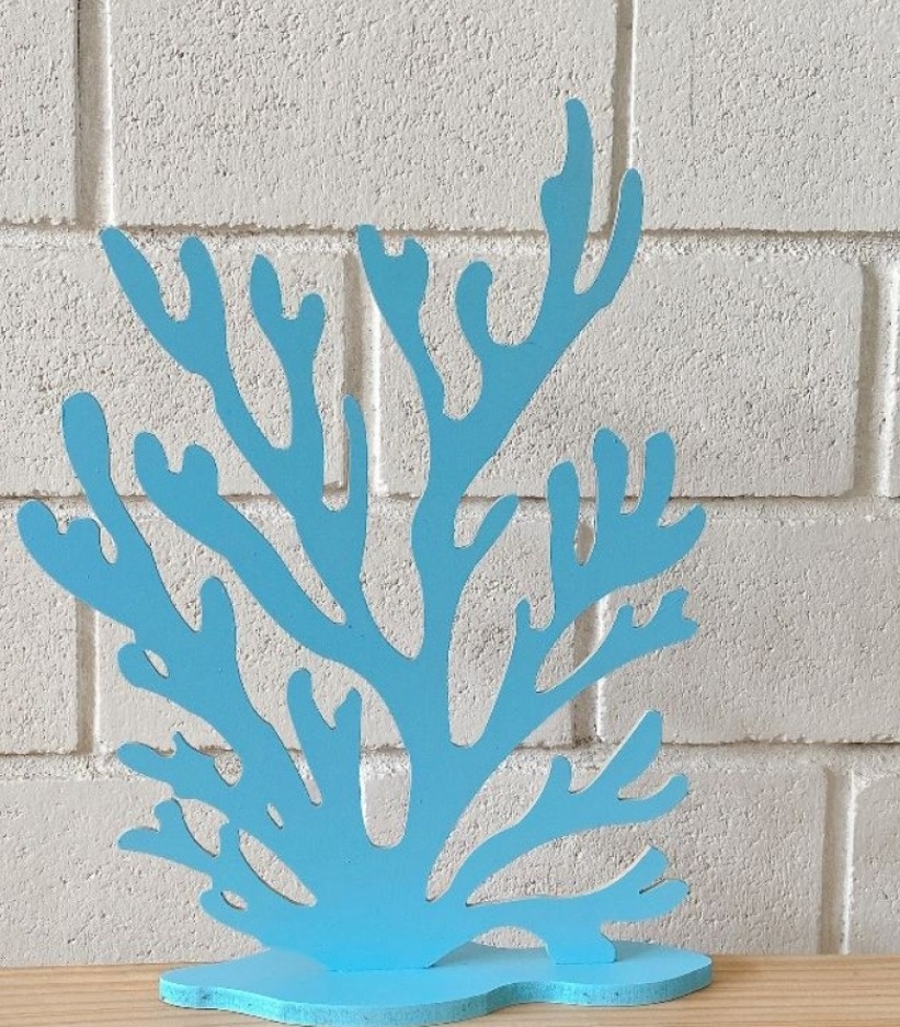 Display Alga de Chão Azul 48 Cm - Mariah locação