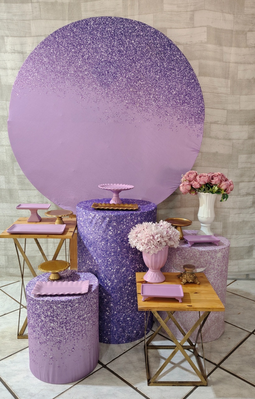 Kit Lilas Brilho - Mariah locação