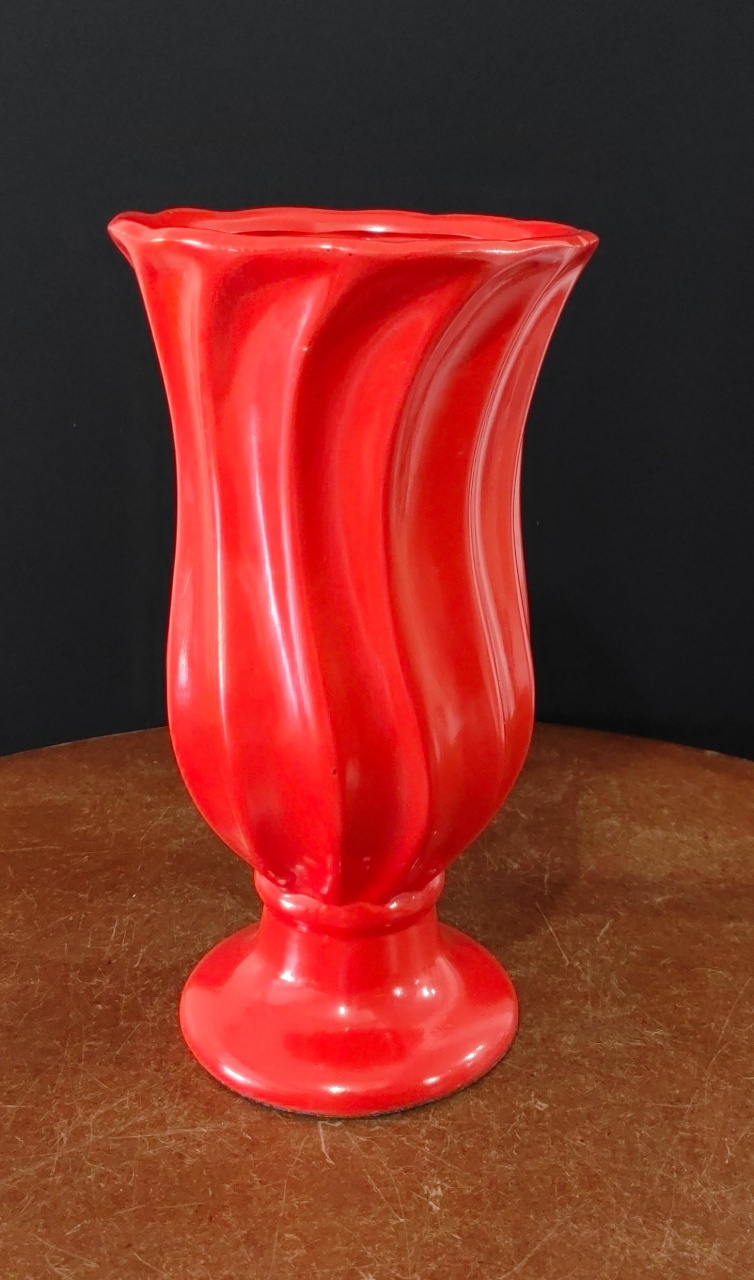 Vaso Gg Vermelho Cerâmica  - Mariah locação