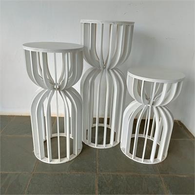 Trio de Mesa Ampulheta - Mariah locação