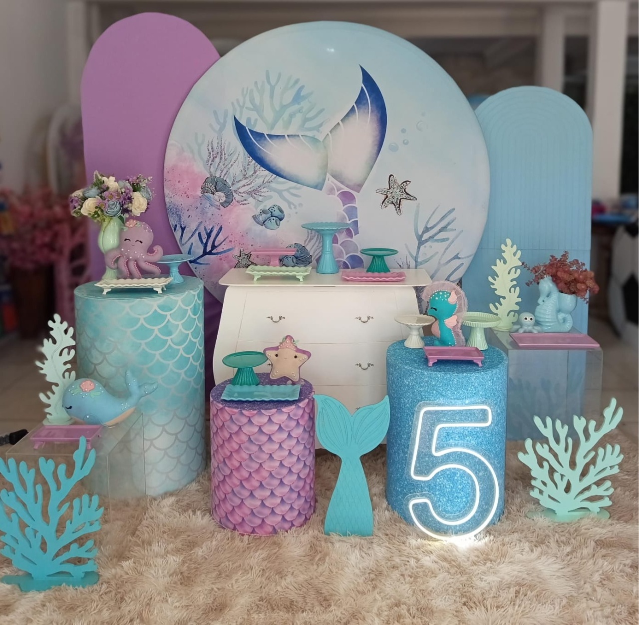 Kit Fundo Do Mar Menina  - Mariah locação