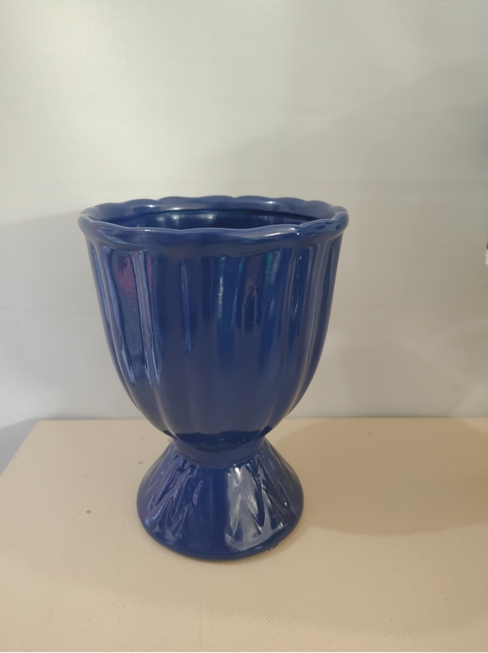 Vaso Azul Escuro G - Mariah locação