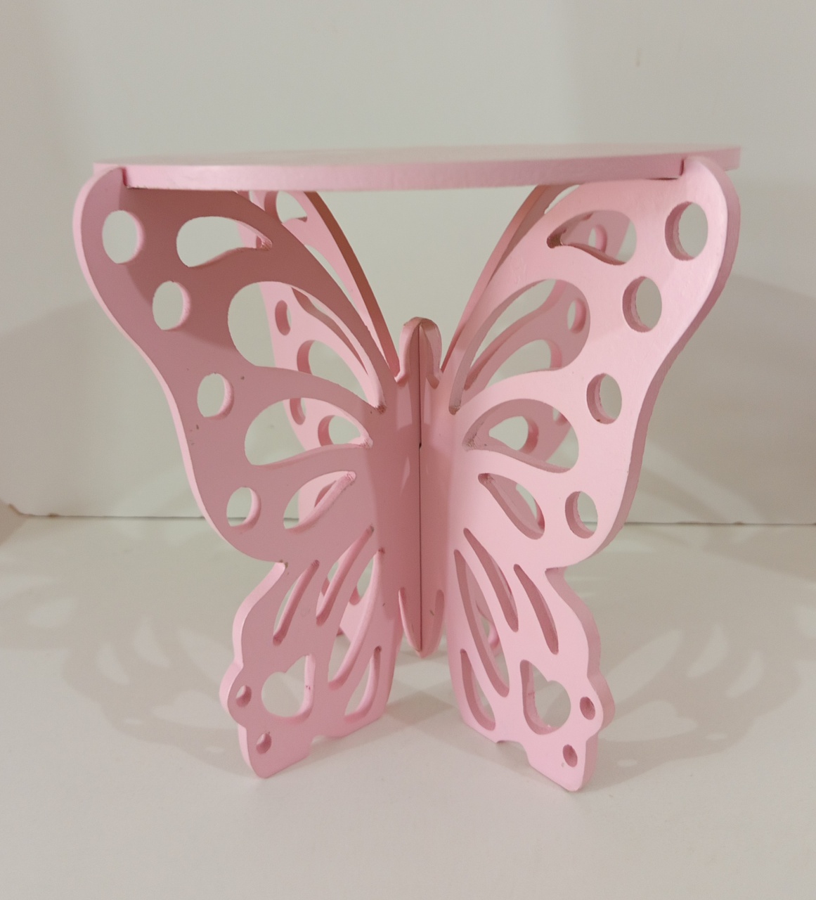 Boleira de Borboleta Rosa Mdf  - Mariah locação