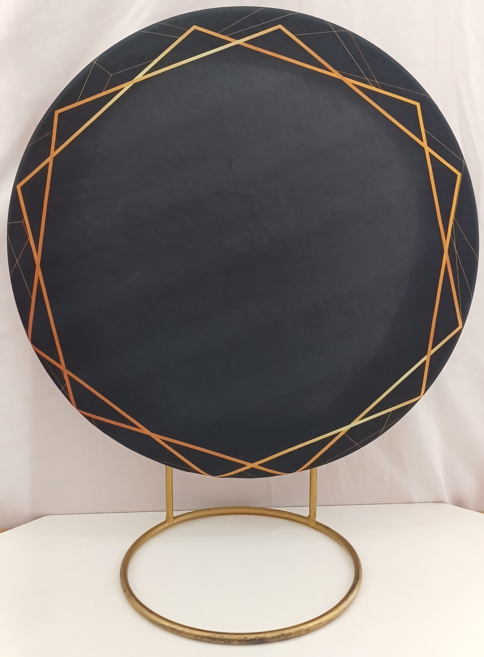 Tecido Preto Sextavado 50X50      - Mariah locação