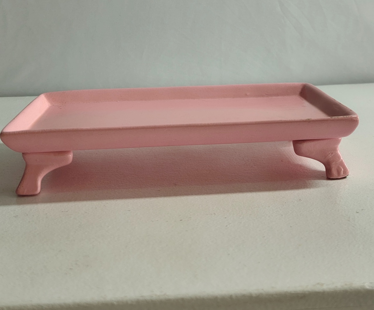 Doceira Rosa Retangular C/Pés  - Mariah locação