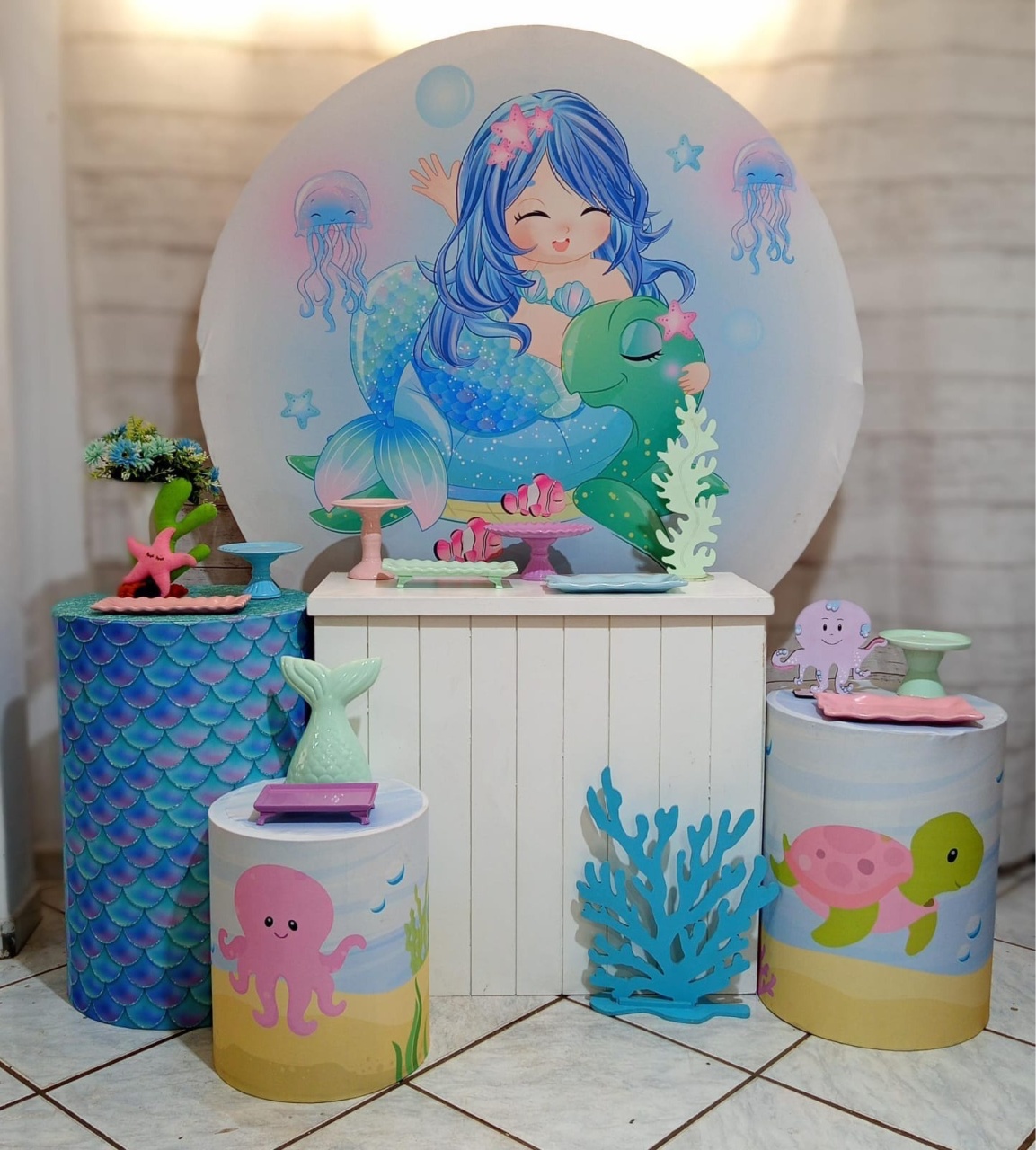 Kit Sereia Azul  - Mariah locação