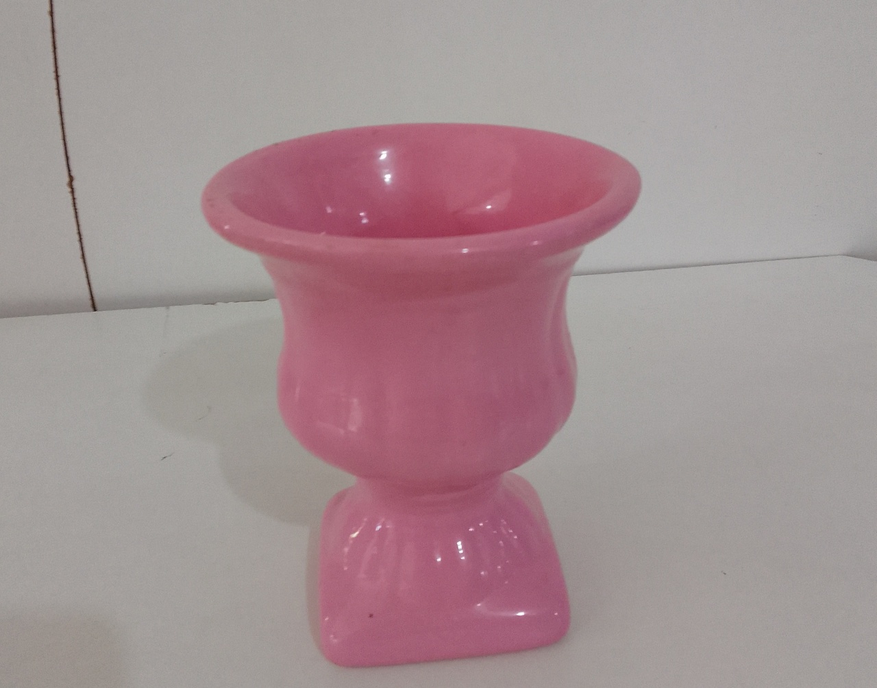 Vaso Pequeno Rosa Esmaltado  - Mariah locação