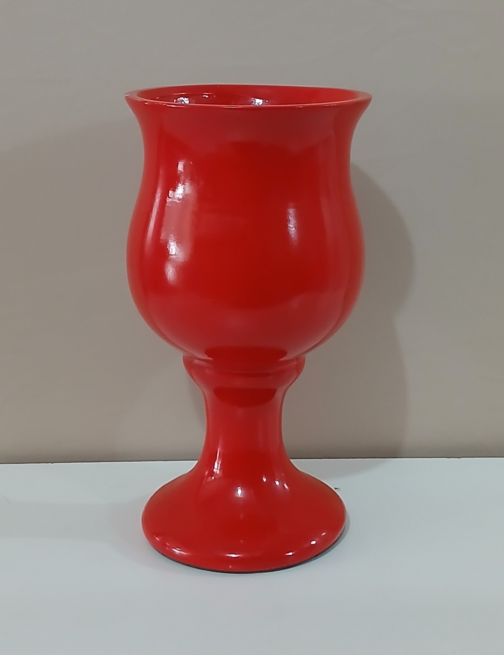 Vaso Taça Vermelho G  - Mariah locação