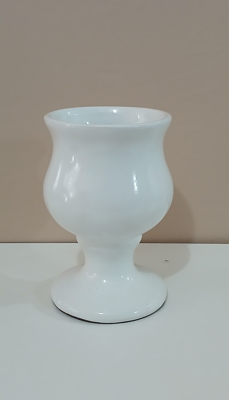 Vaso Taça Branco P - Mariah locação