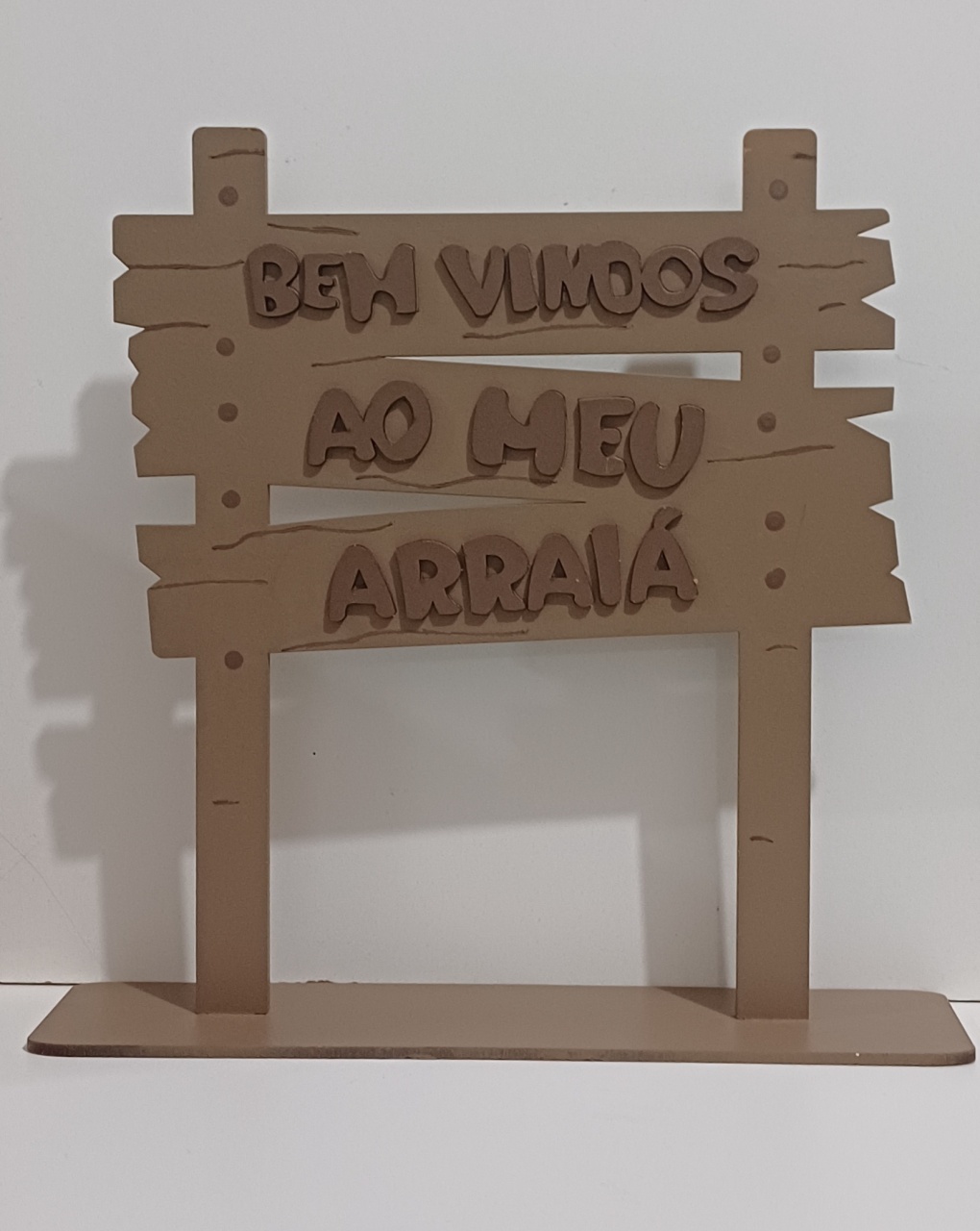 Placa Bem Vindos Ao Meu Arraia - Mariah locação