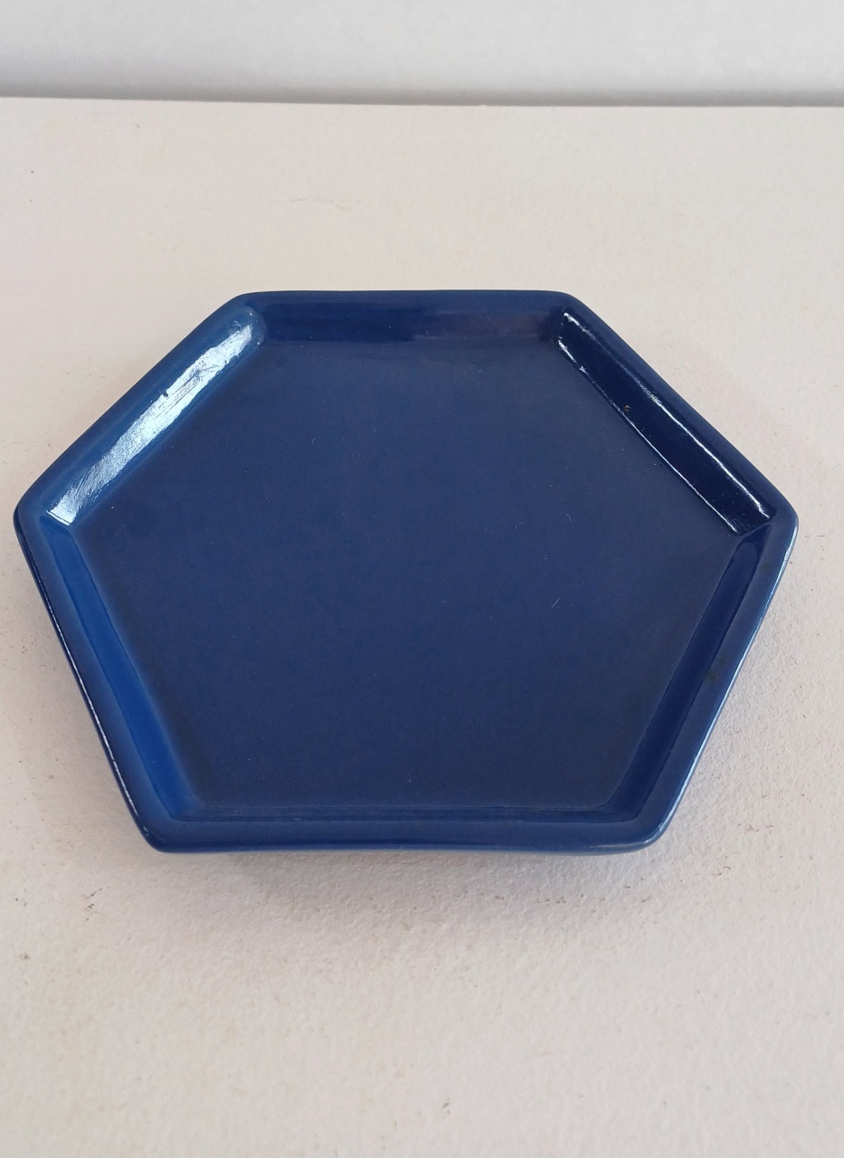 Doceira Sextavada Azul Escuro - Mariah locação