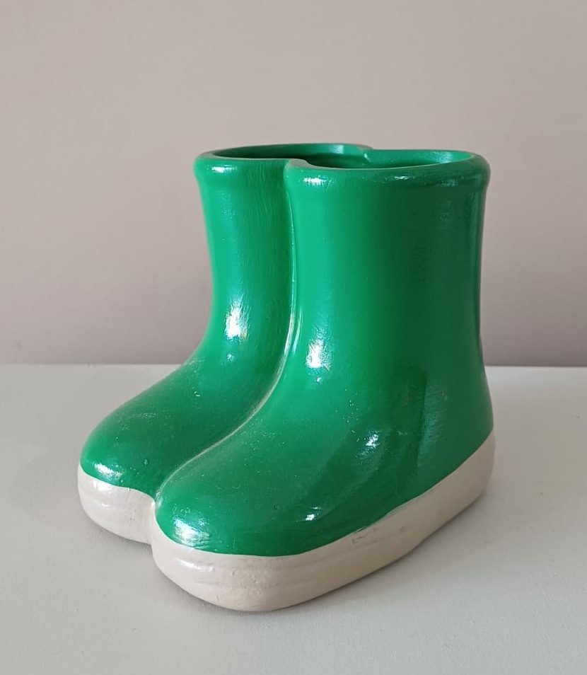 Botinha Verde Ceramica  - Mariah locação