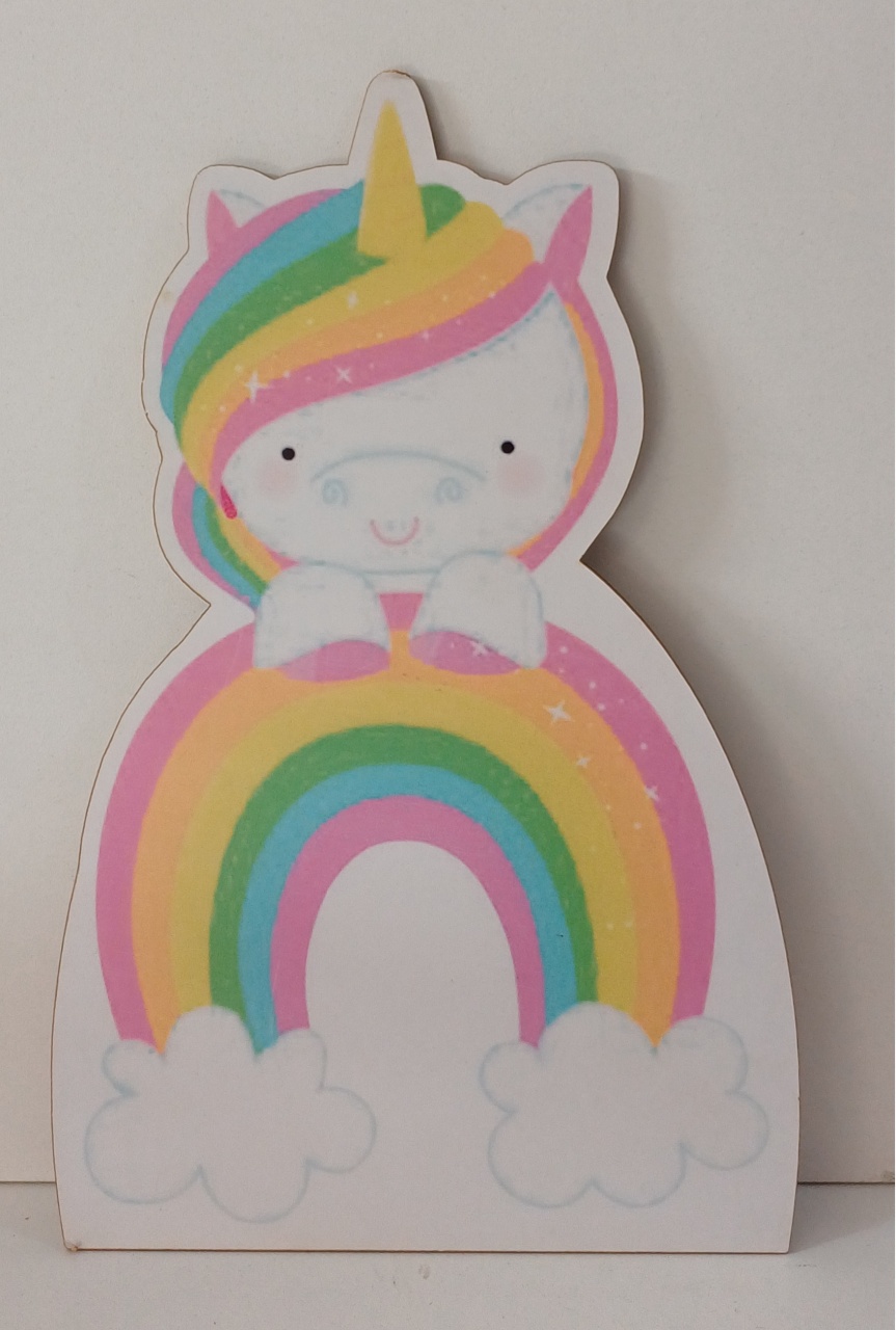Display de Mesa Unicórnio Arco Íris Simples 5 - Mariah locação