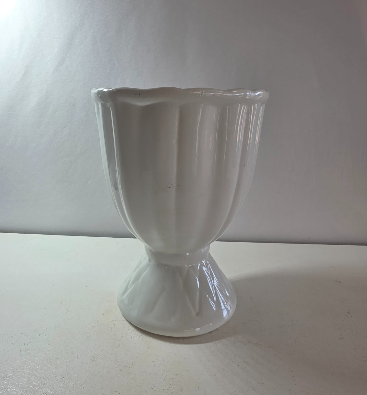 Vaso Branco Grande - Mariah locação