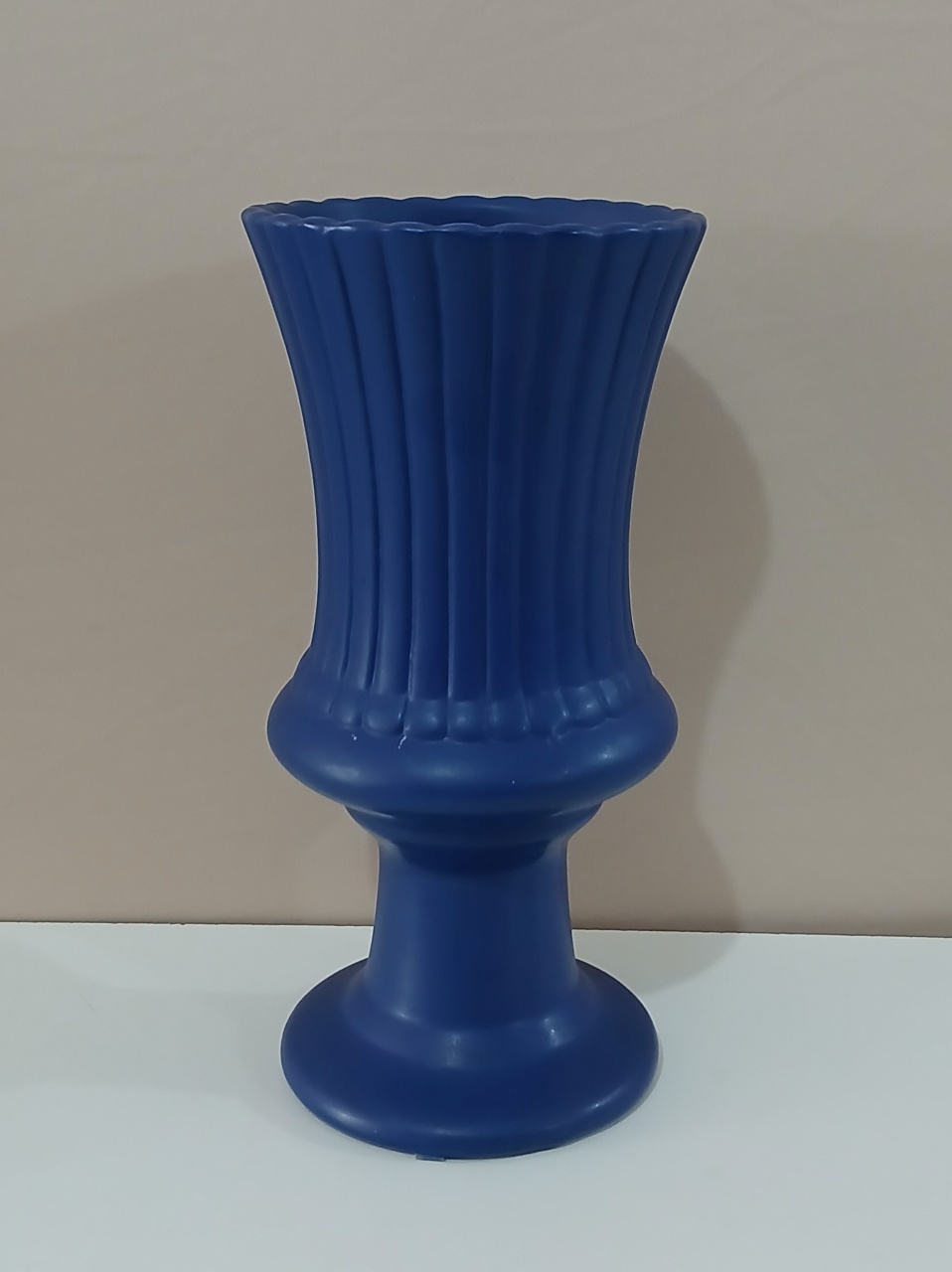 Vaso Charme Azul Fosco - Mariah locação