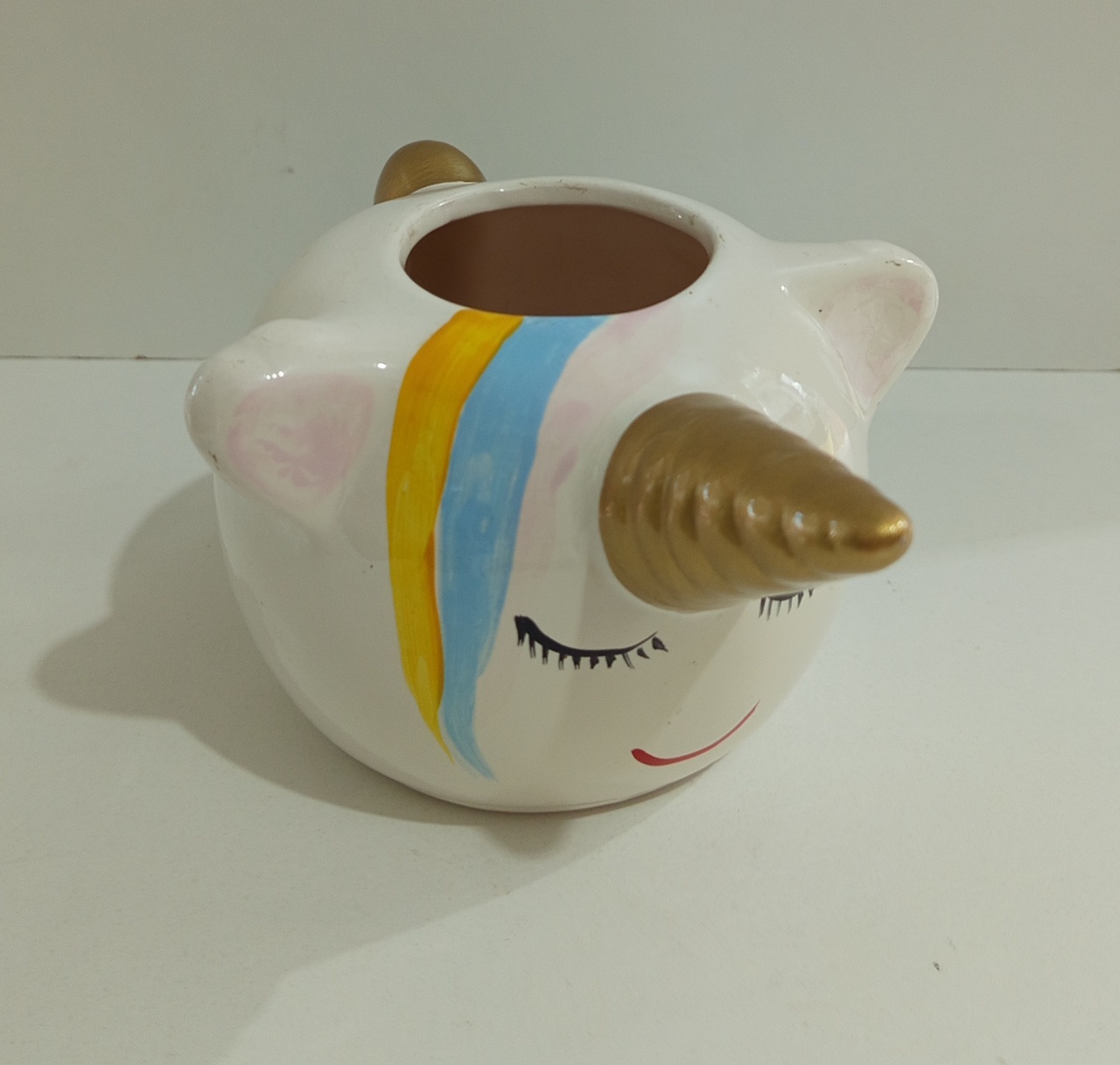 Unicórnio Piruliteiro Decorativo (Cerâmica) - Mariah locação