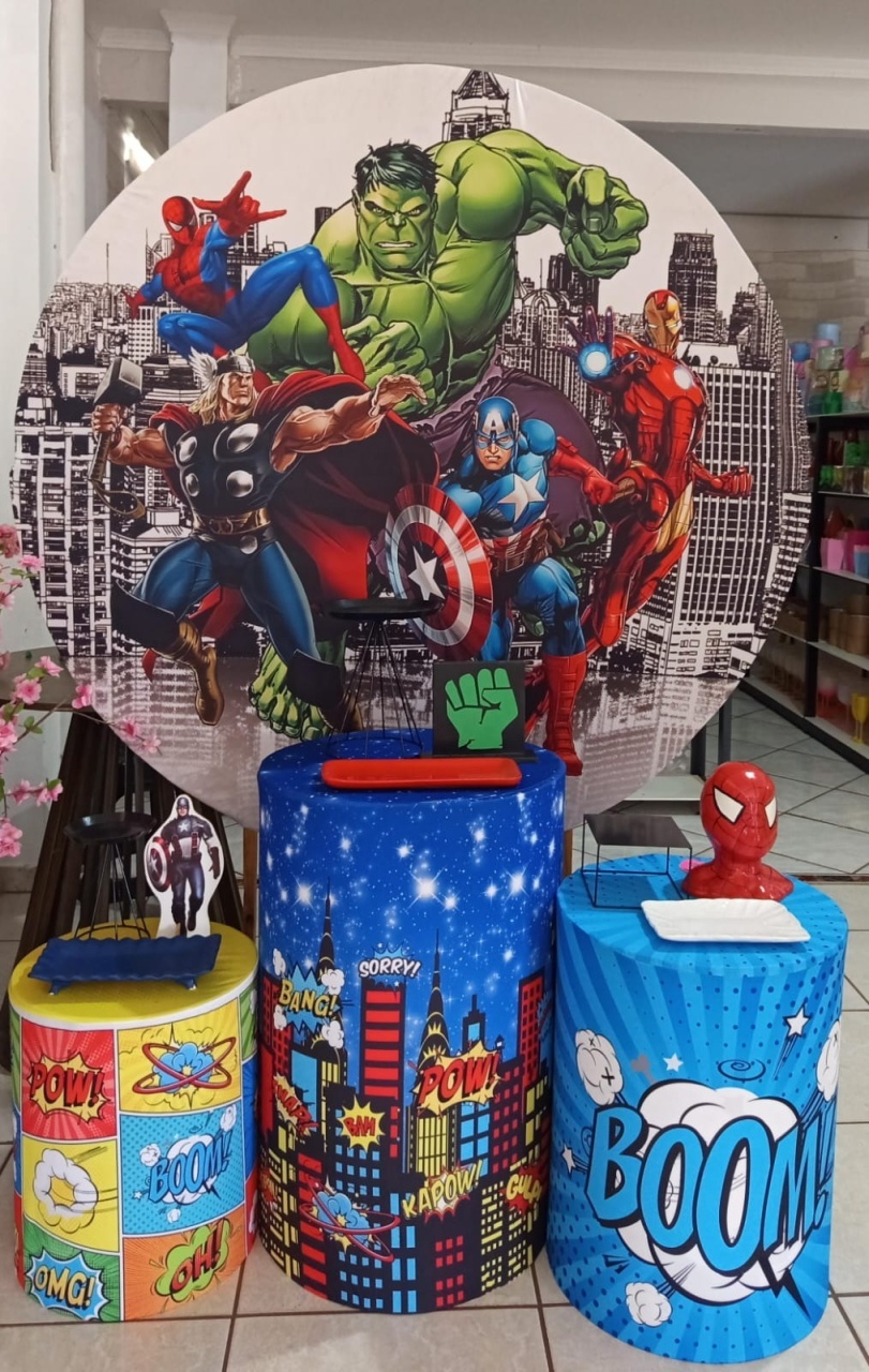 Kit Vingadores Herois  - Mariah locação
