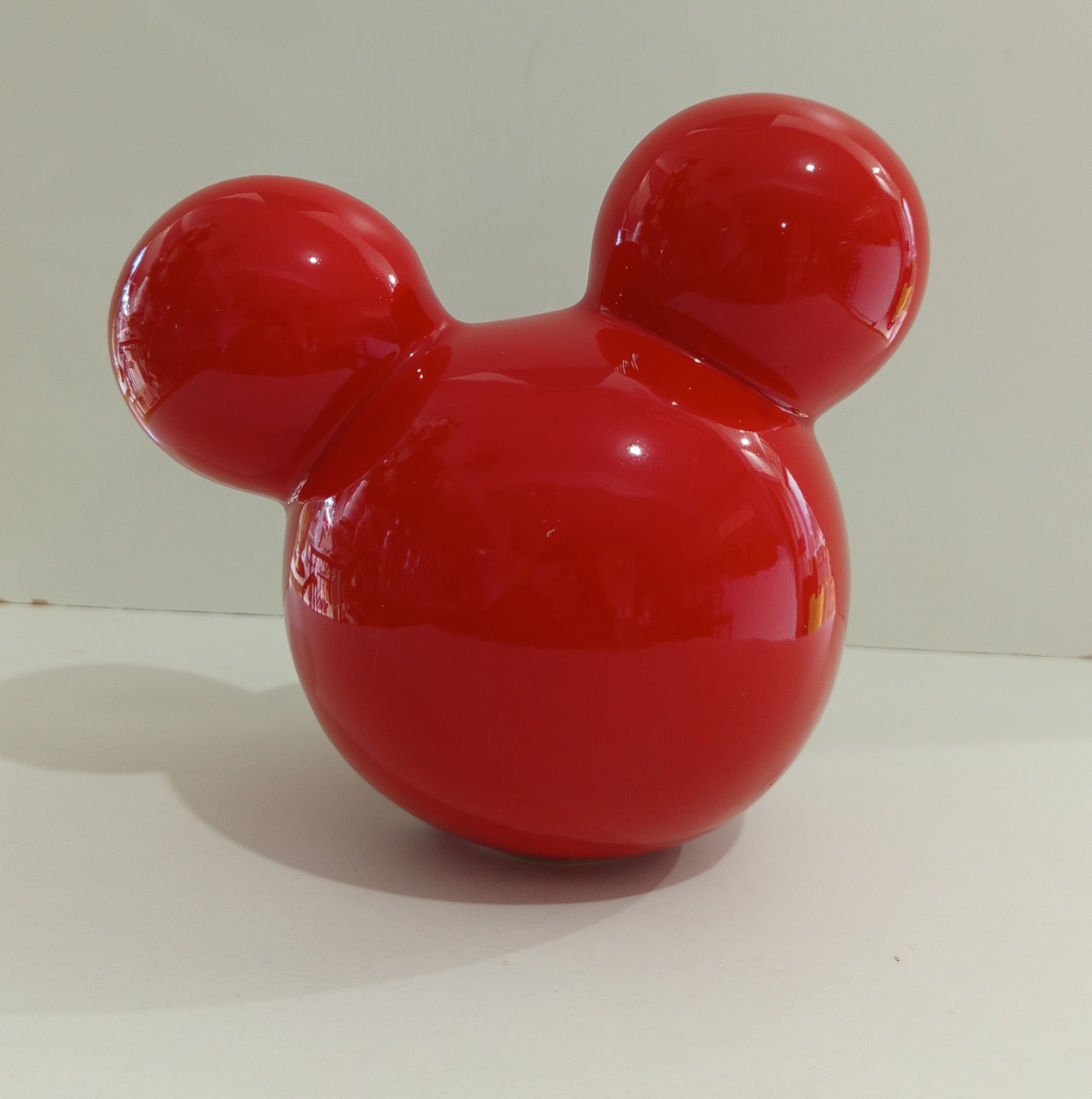 Cabeça Do Mickey  Vermelha (Cerâmica) - Mariah locação