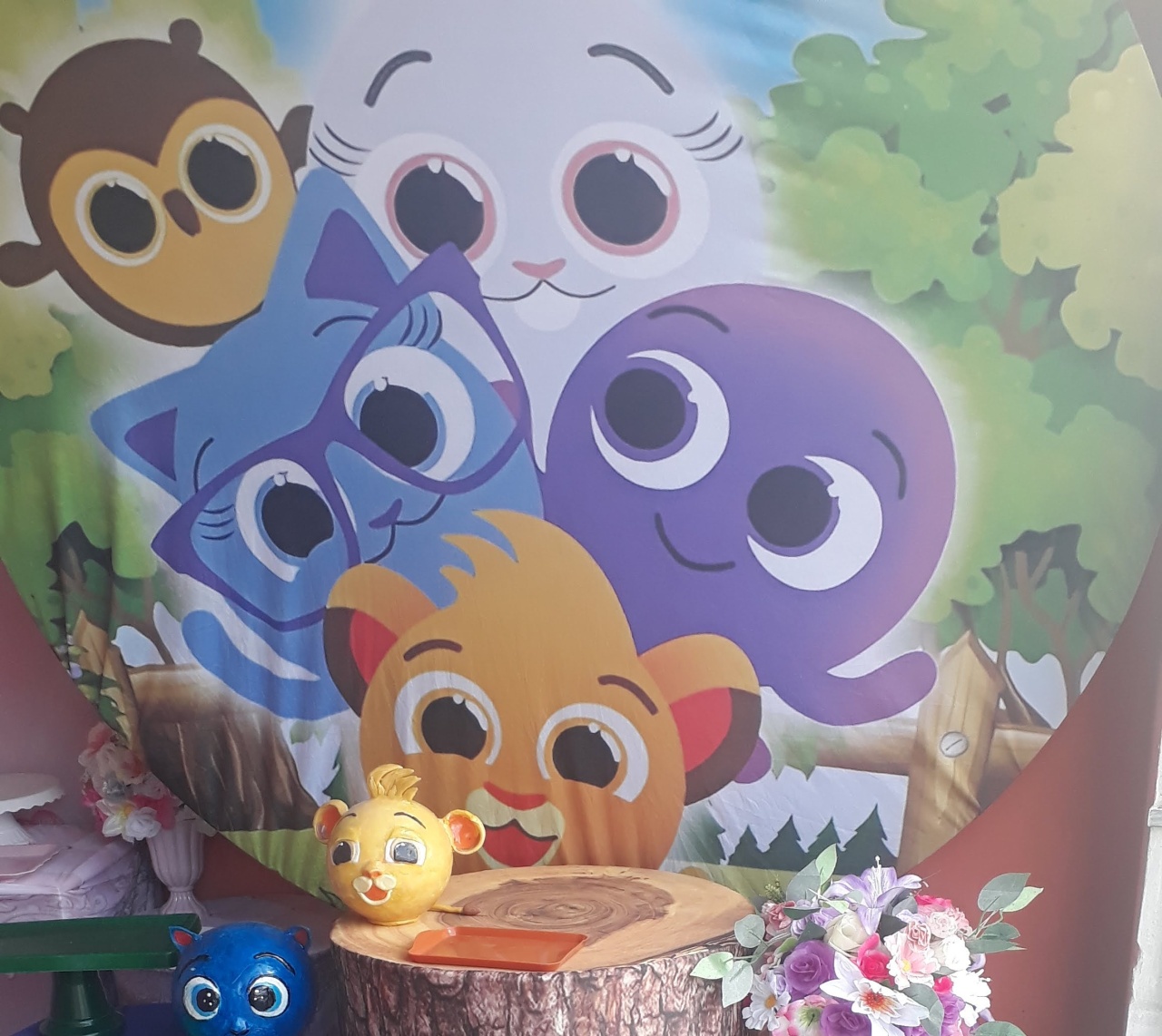 Painel Bolo Fofo Menino - ANDREIA design festa e cenografia
