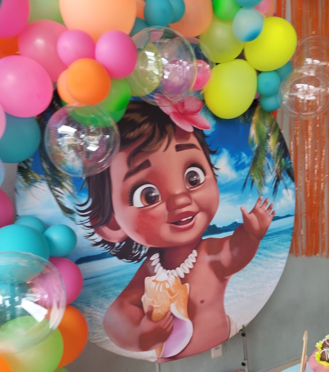 Painel Moana Baby G  - ANDREIA design festa e cenografia