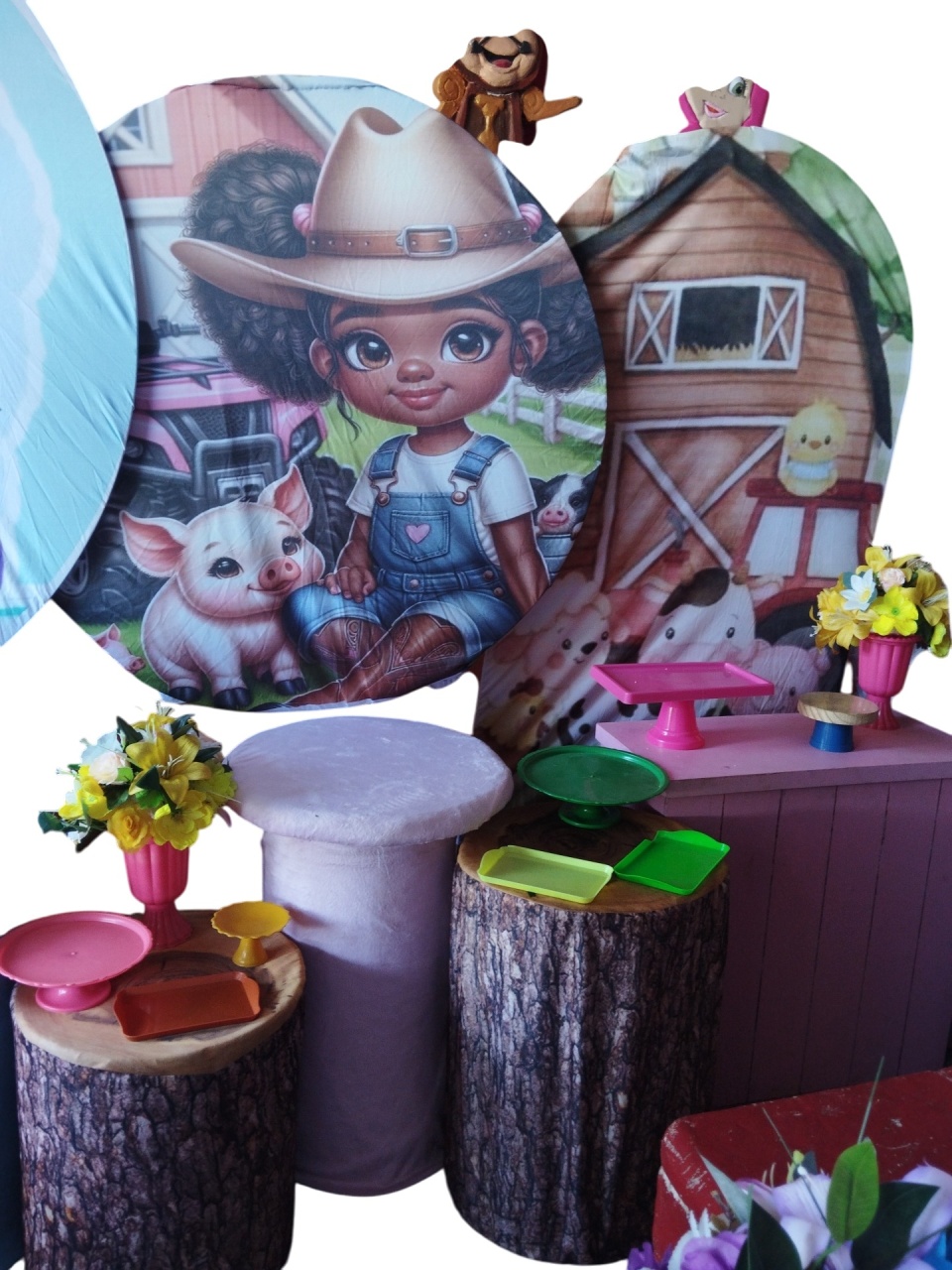 Kit Pm Fazendinha Menina  - ANDREIA design festa e cenografia