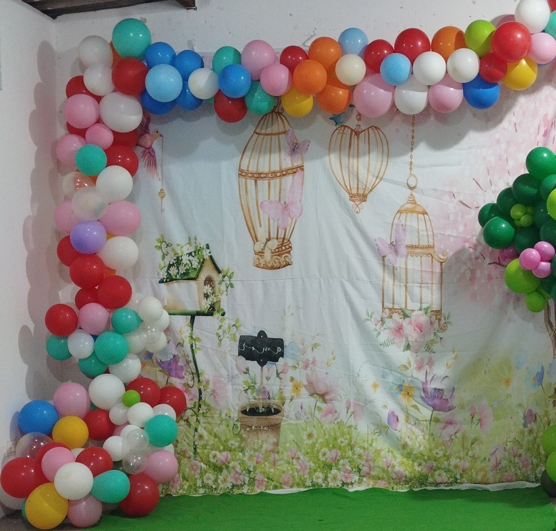 Painel Jardim Encantado 3X3  - ANDREIA design festa e cenografia