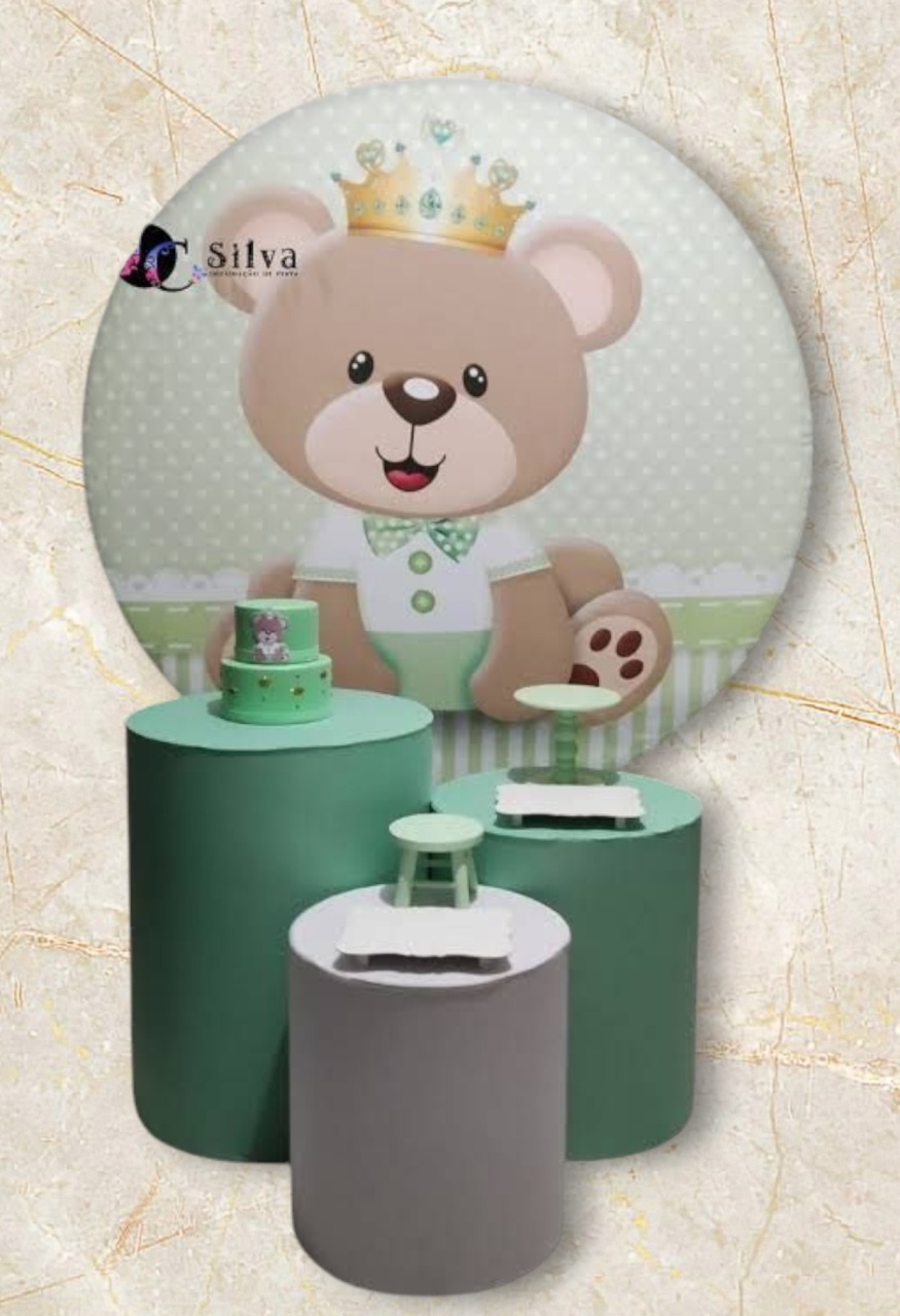 Cha de Frauda Urso Verde - ANDREIA design festa e cenografia